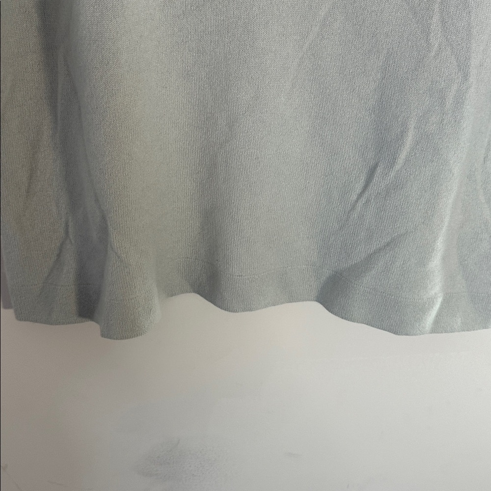 Dana Buchman 100% Cashmere Sleeveless Turtleneck Sweater Light Blue Women’s - Picture 6 of 14
